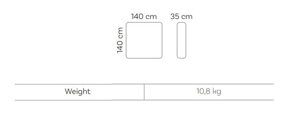 Puf Cojín Grande 140 CM