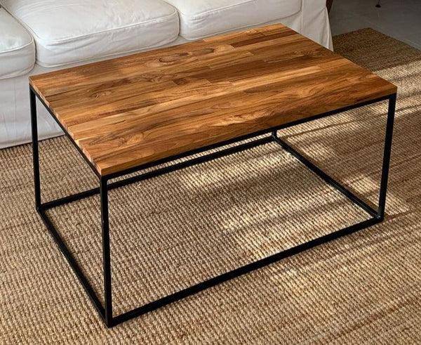 Mesa Centro I Madera y Acero (Tablero 19 mm) - Alemán Estudio